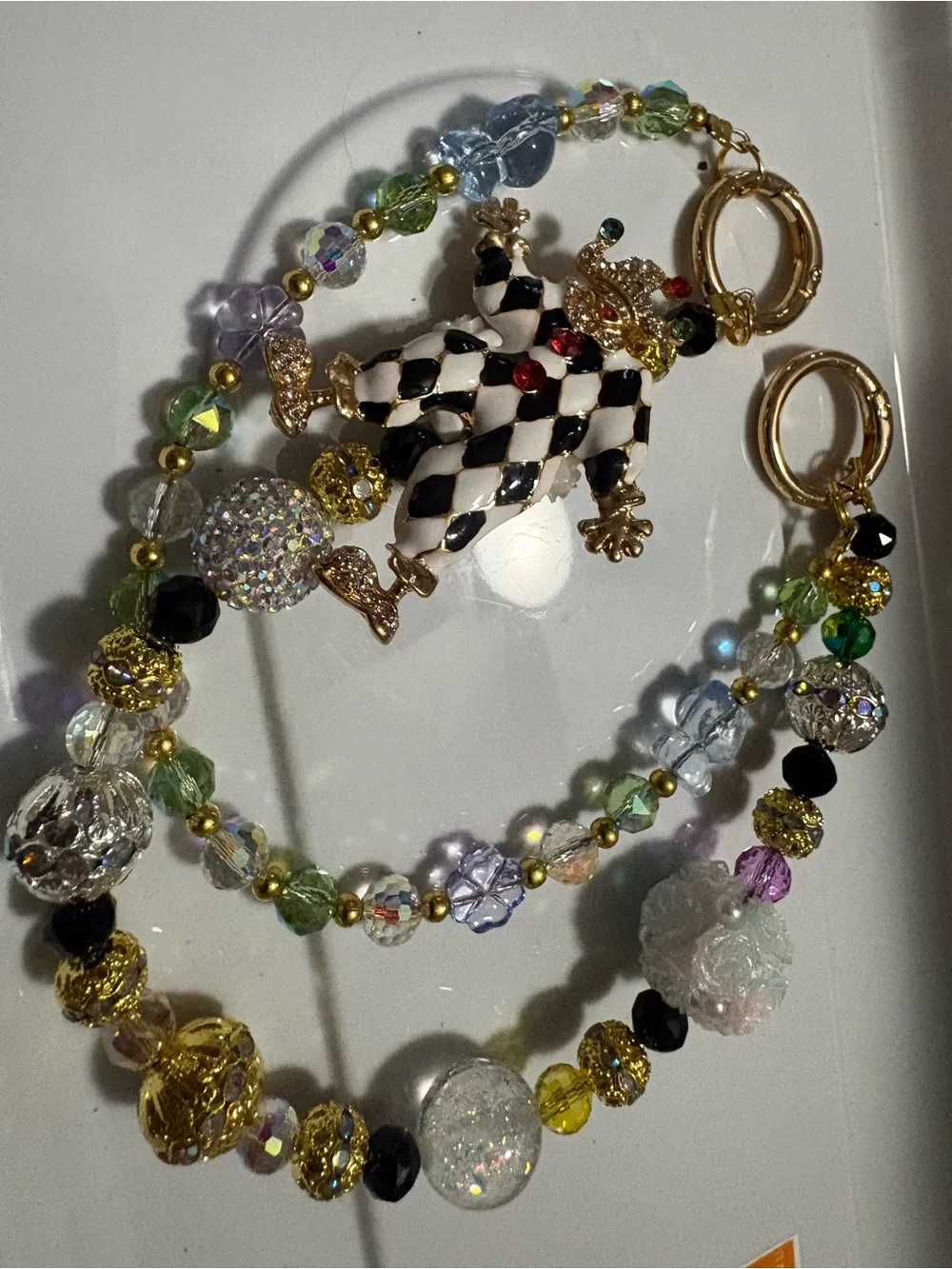 N/A enamel harlequin